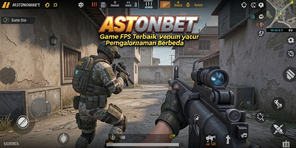 Gambaran aksi seru dari gameplay ASTONBET yang menampilkan pertempuran FPS.