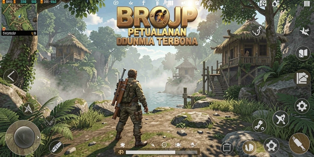 Screenshot gameplay BROJP menampilkan petualangan seru di dunia terbuka.