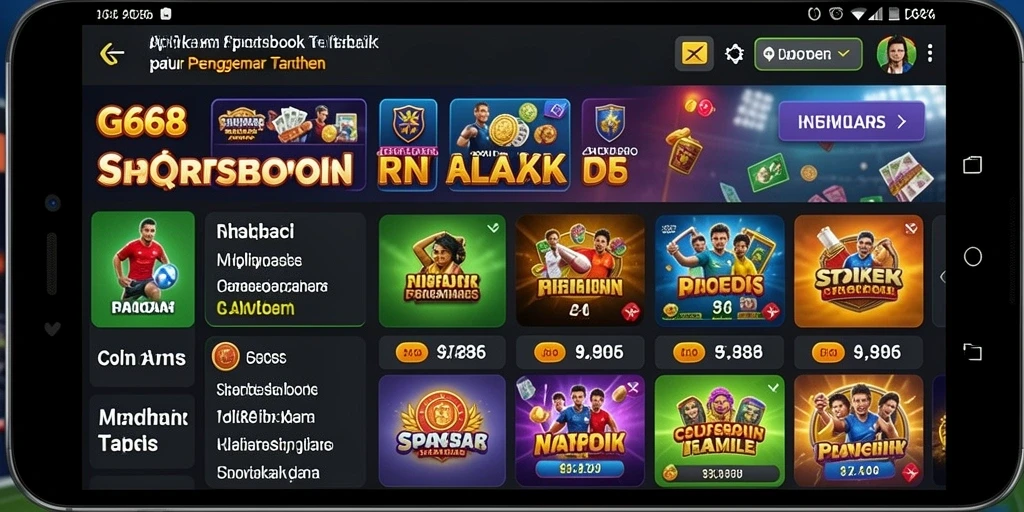 Tampilan screenshot G668 menampilkan antarmuka taruhan yang menarik.