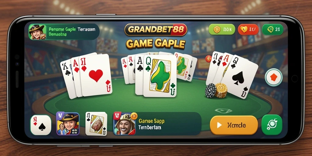 Tampilan gameplay Gaple yang seru dan interaktif.