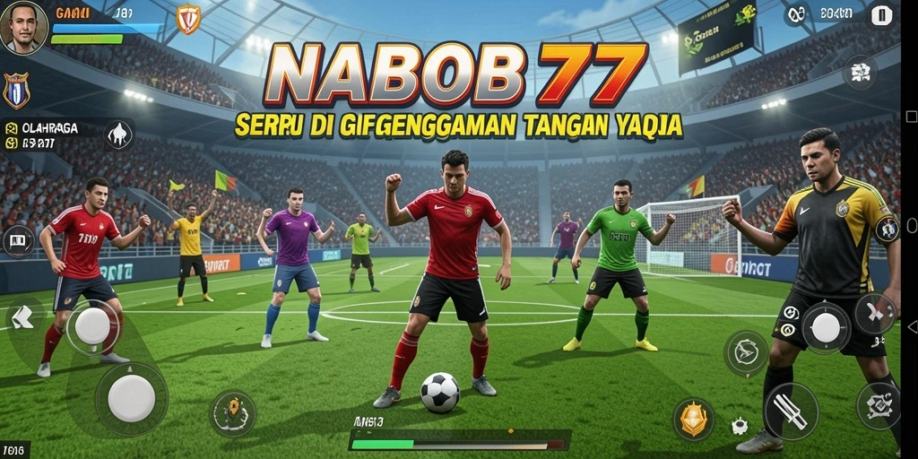 Tampilan gameplay seru dalam NABOB77 yang menggambarkan pertandingan olahraga nyata.