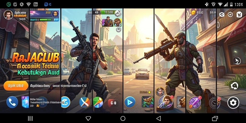 Screenshot RAJACLUB menampilkan antarmuka yang ramah pengguna dan fitur utilitas yang keren.