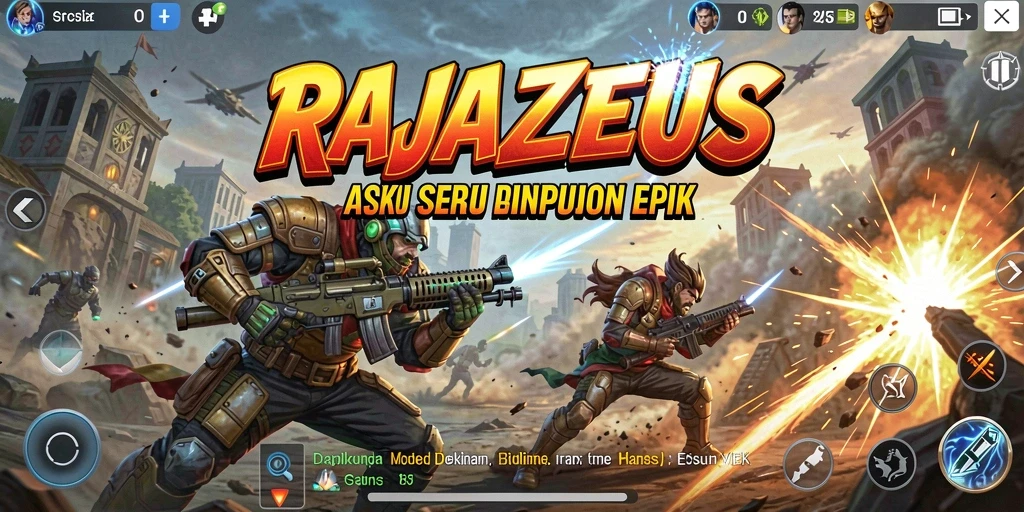 Gameplay memukau RAJAZEUS dengan aksi pertarungan yang seru.