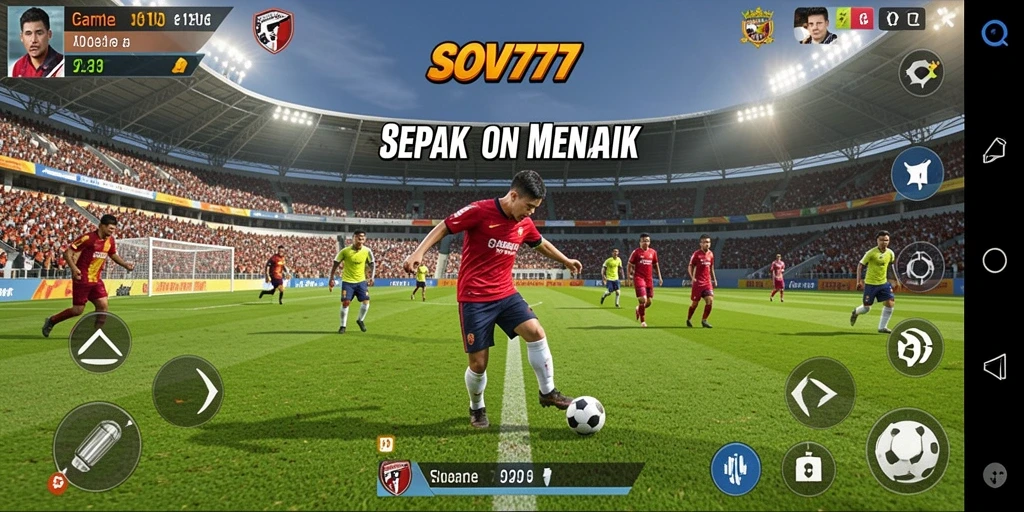 Gameplay menarik dari SOV777 yang menghadirkan pertandingan sepak bola yang mendebarkan.