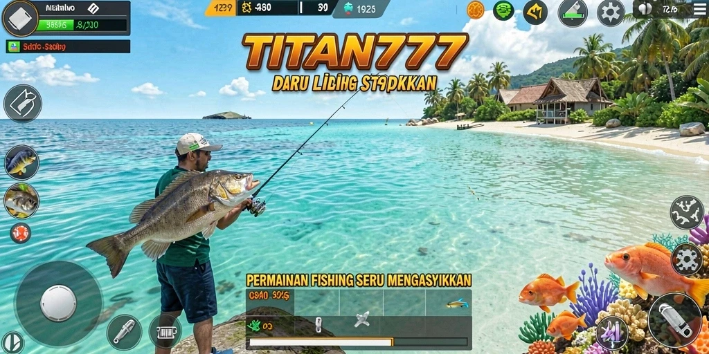 Tampilan aksi menakjubkan dalam gameplay Fishing TITAN777.