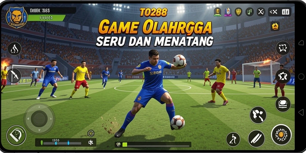 Tampilan gameplay TO288 dengan aksi olahraga yang seru.